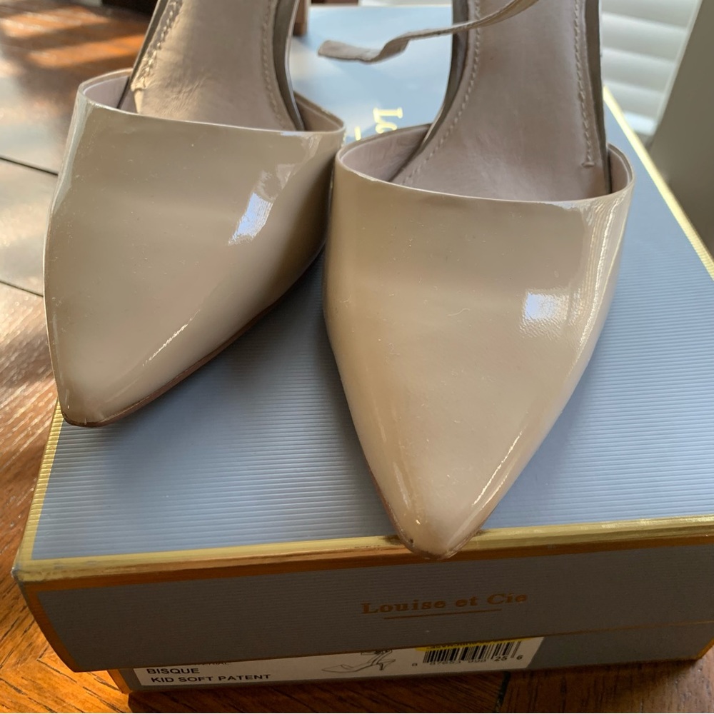 Louise et Cie Esperance Soft Patent Leather Pointed Toe Kitten Heels Size 10 - Picture 9 of 12